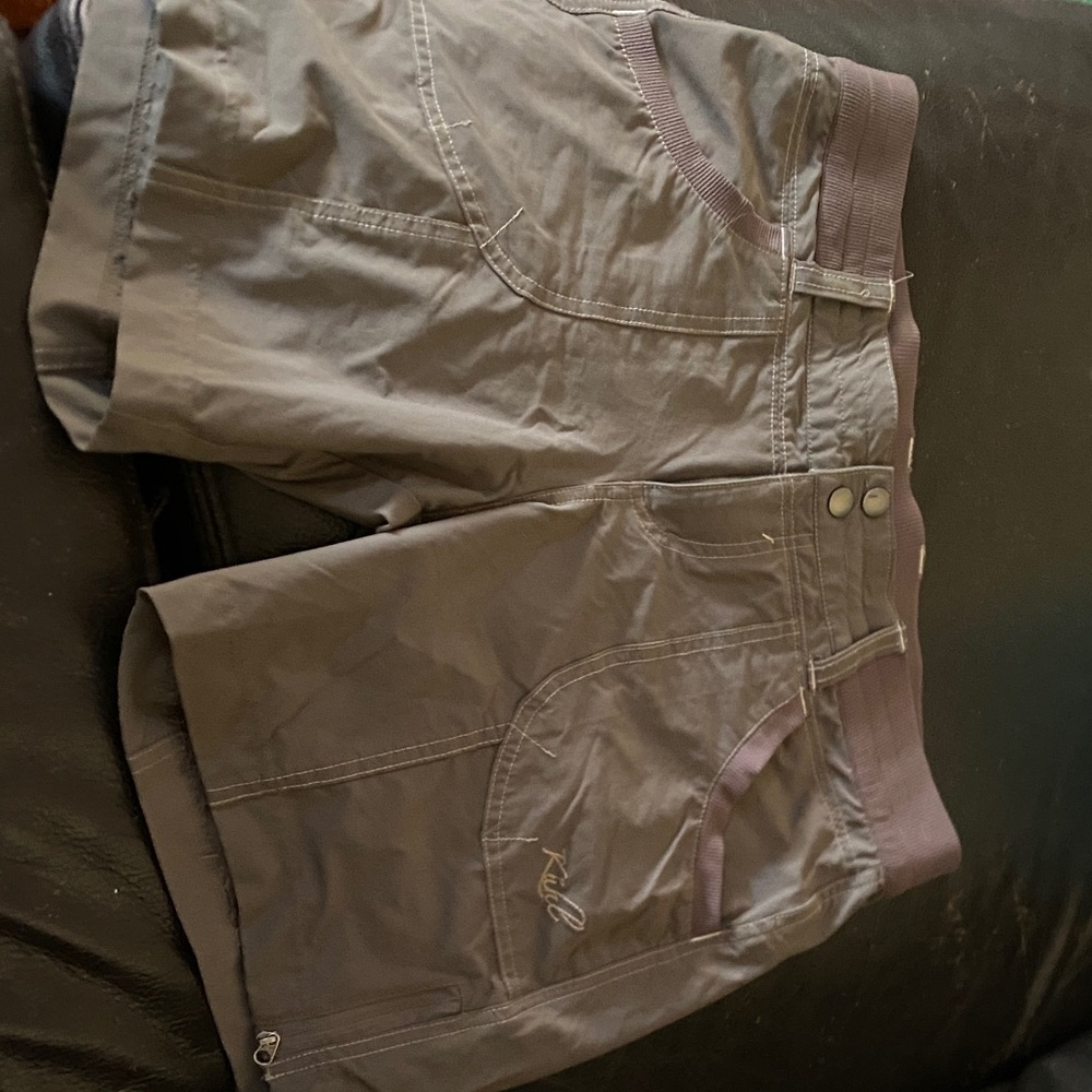 Gray/green khul Casual Short